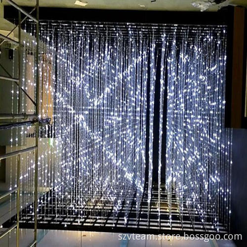 3D Effect Transparency Soft LED Mesh Screen/Display for Shopping Mall